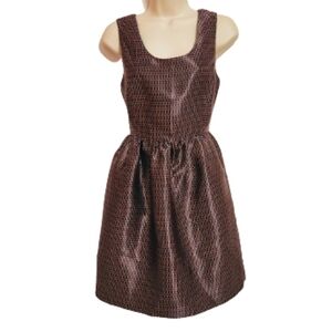 C Luce Geometric Sleeveless Fit and Flare Dress Small